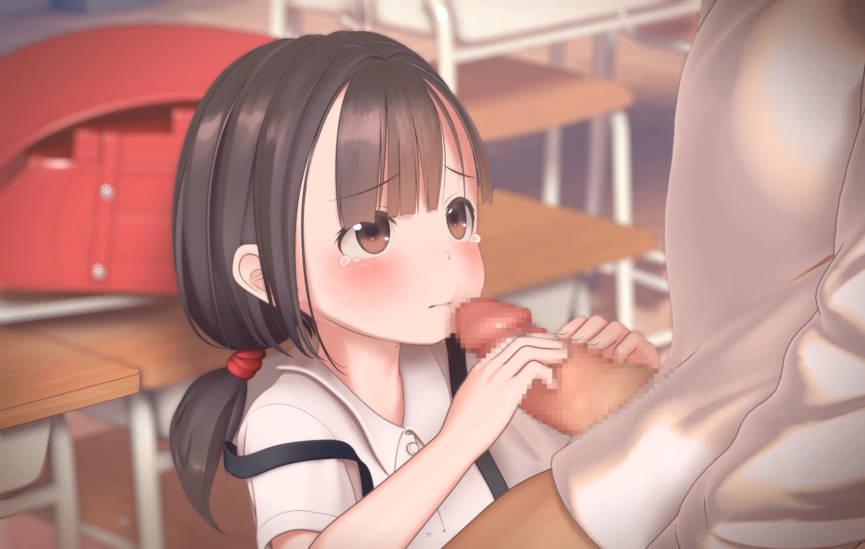 教室萝莉口交